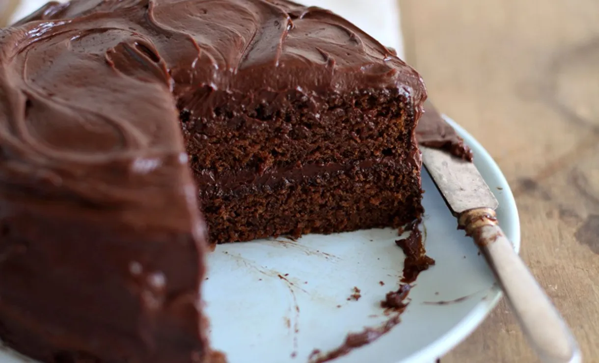 bolo de café e chocolate