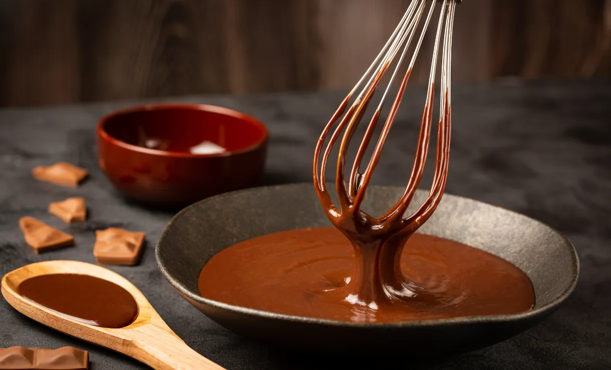 calda de chocolate