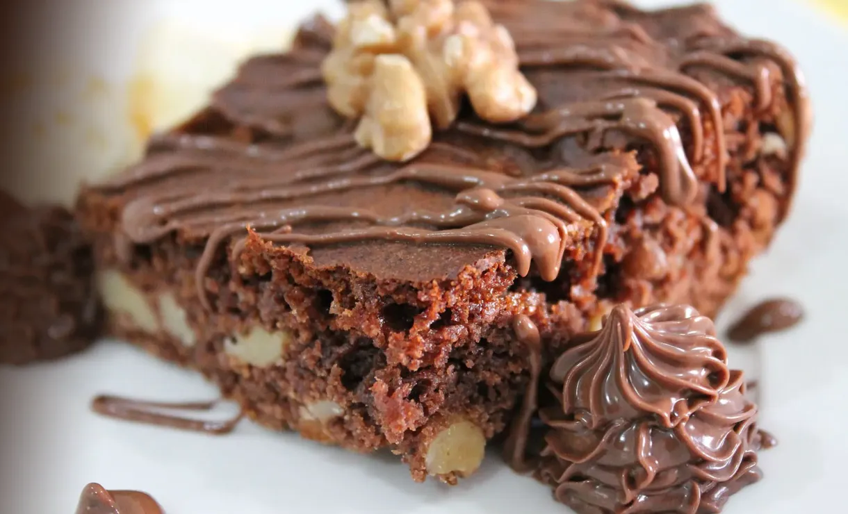 receita de brownie com chocolate em barra