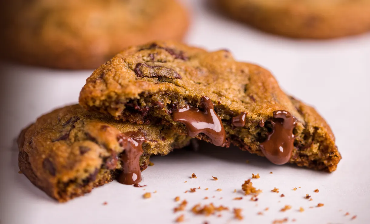 receita de cookies com gotas de chocolate