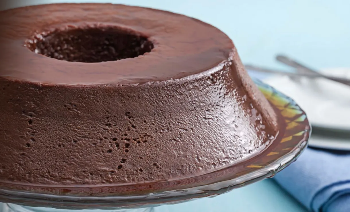 receita pudim de chocolate