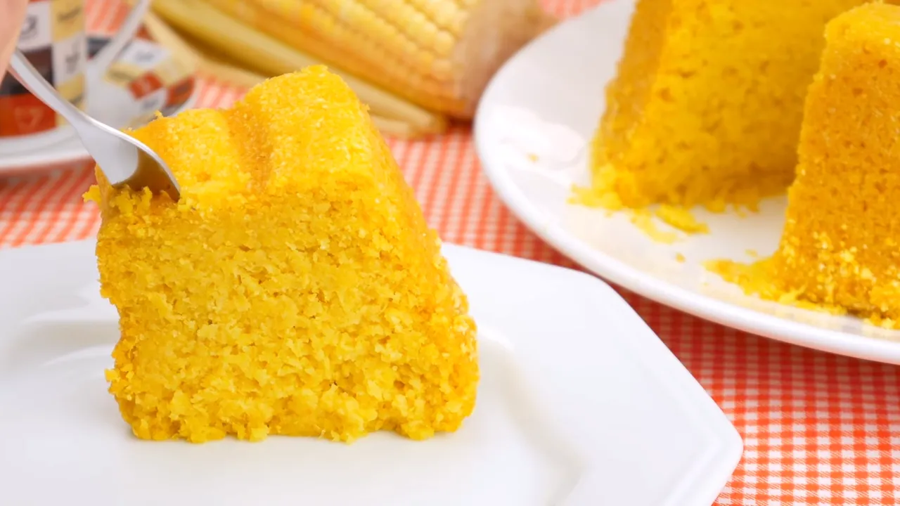 Bolo de flocão de milho