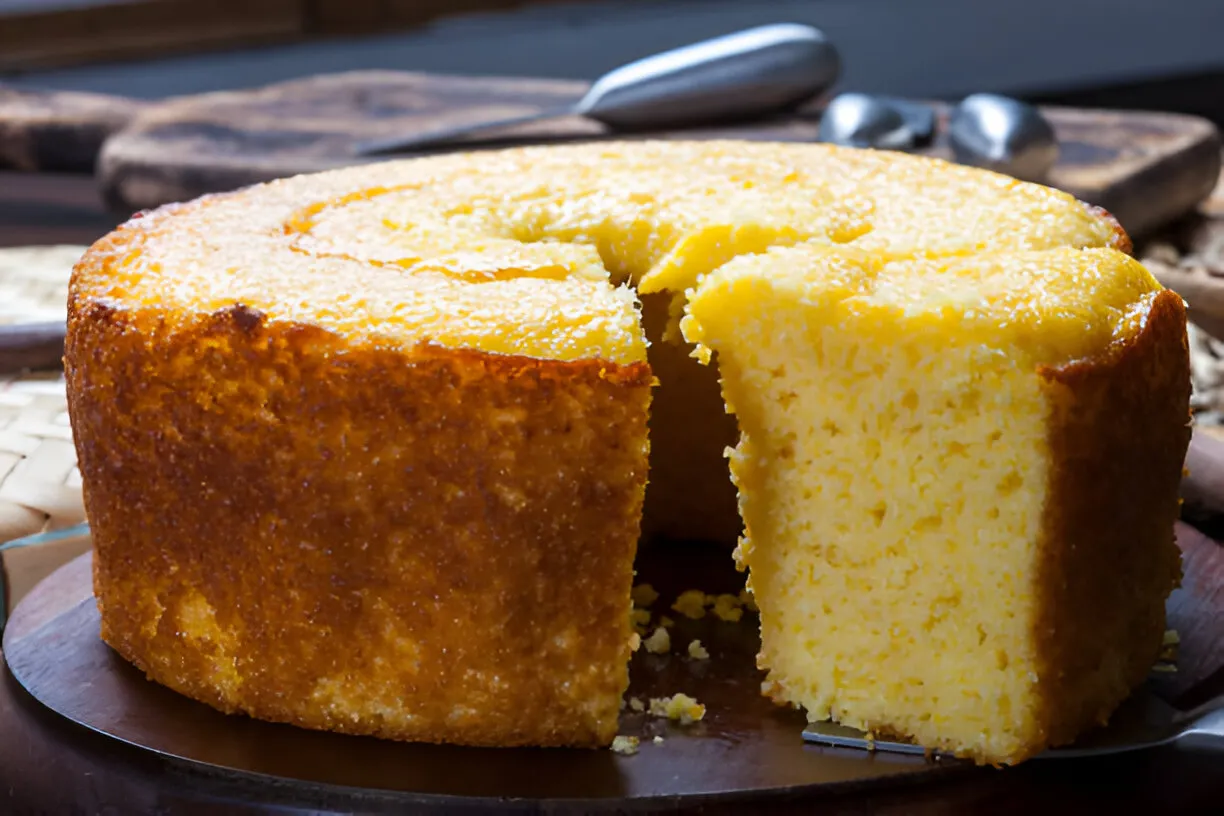 Bolo Mole de Milho Feito no Liquidificador Tão Delicioso Que Derrete na Boca
