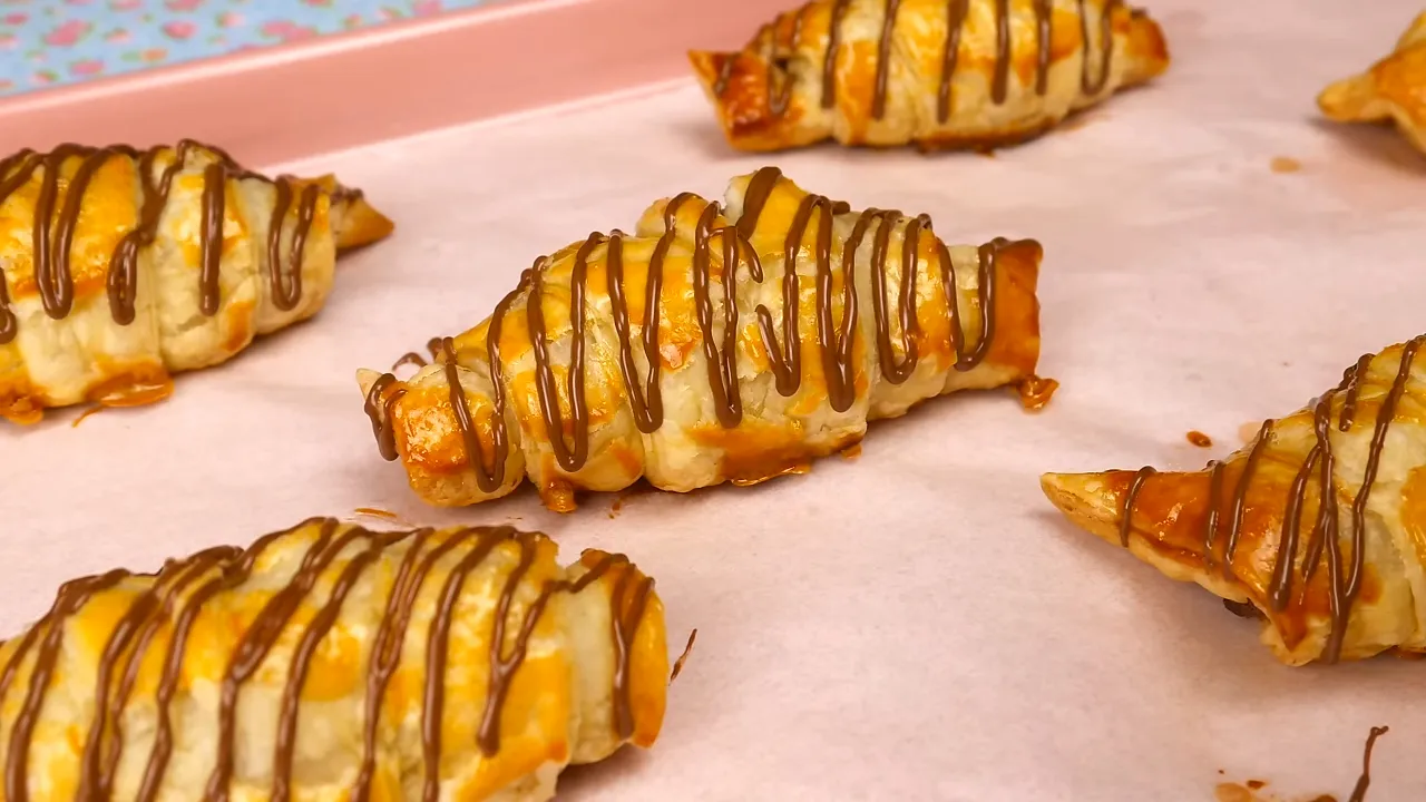 Ingredientes Simples para o Croissant de Chocolate