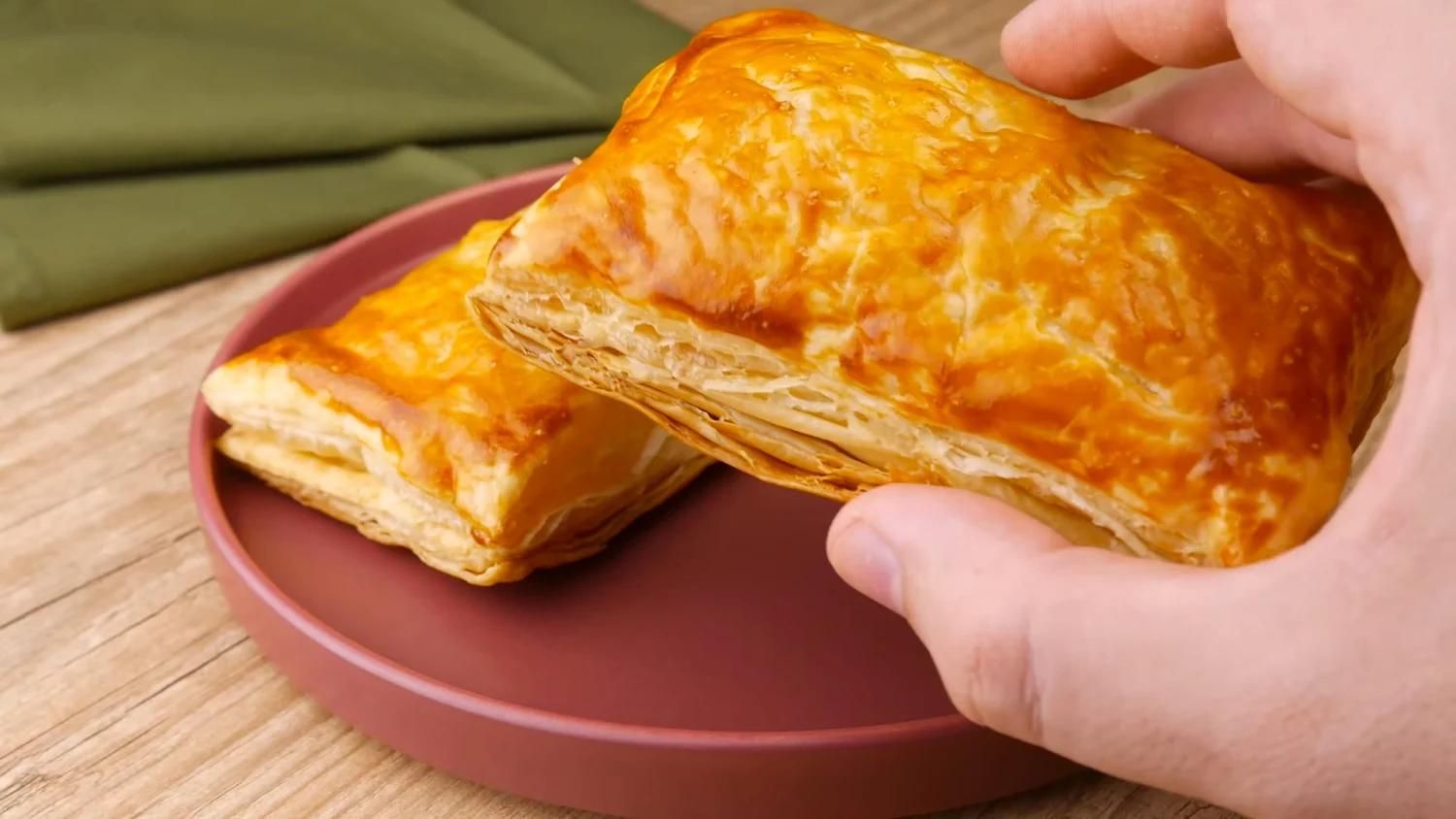 Aprenda a fazer um delicioso folhado de palmito com catupiry com ingredientes frescos e suculentos. Receita fácil e rápida, perfeita para qualquer ocasião.