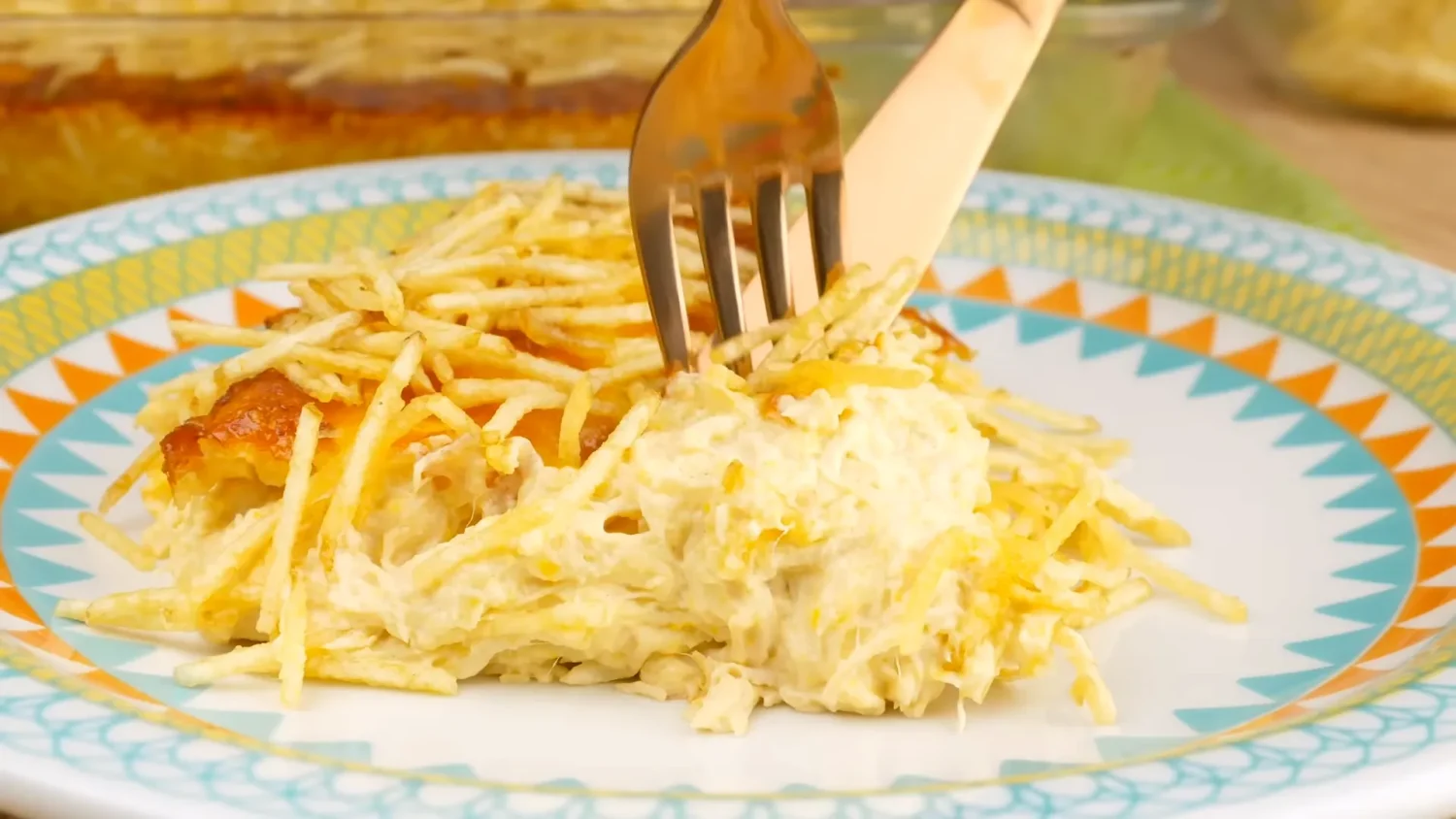escondidinho de frango cremoso