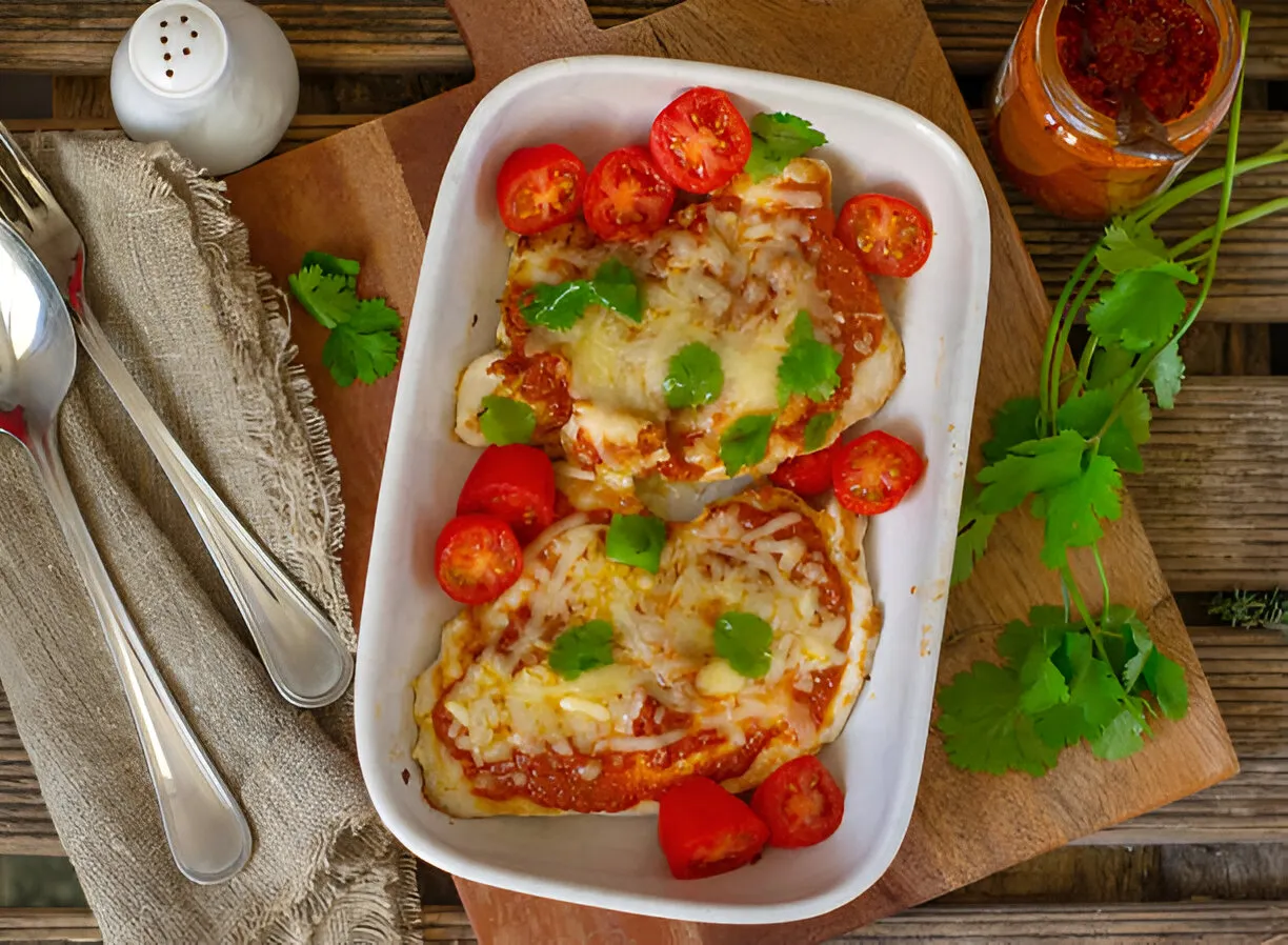 Frango ao Forno com Muçarela e Tomate: Simples, Suculento e Cheio de Sabor!