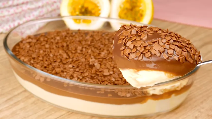 Moça Gelada de Maracuja com Chocolate
