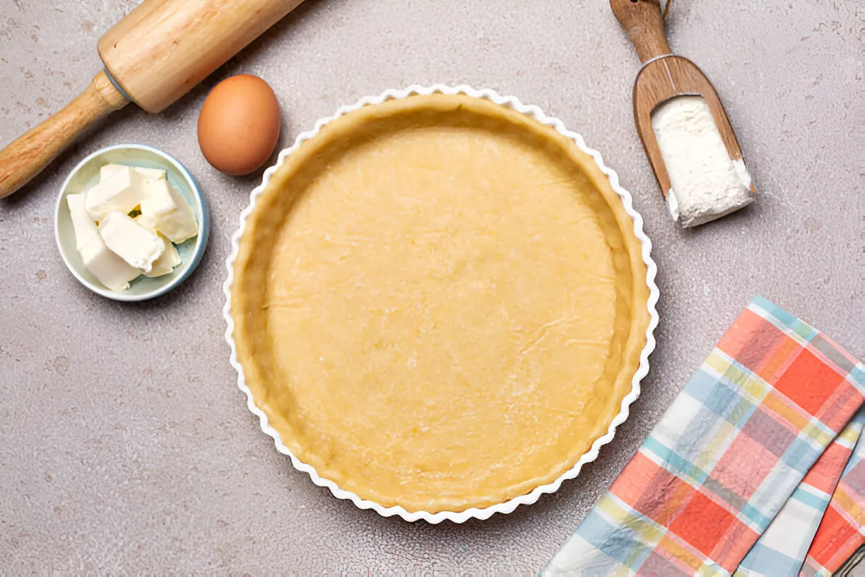 Massa com 2 ingredientes para torta salgada recheada que fica maravilhosa