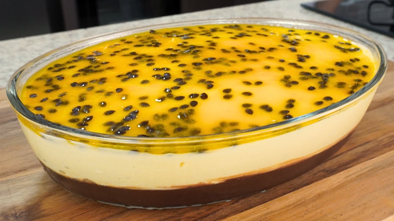 Mousse de Maracujá com Brigadeiro Sobremesa Deliciosa e Fácil de Fazer