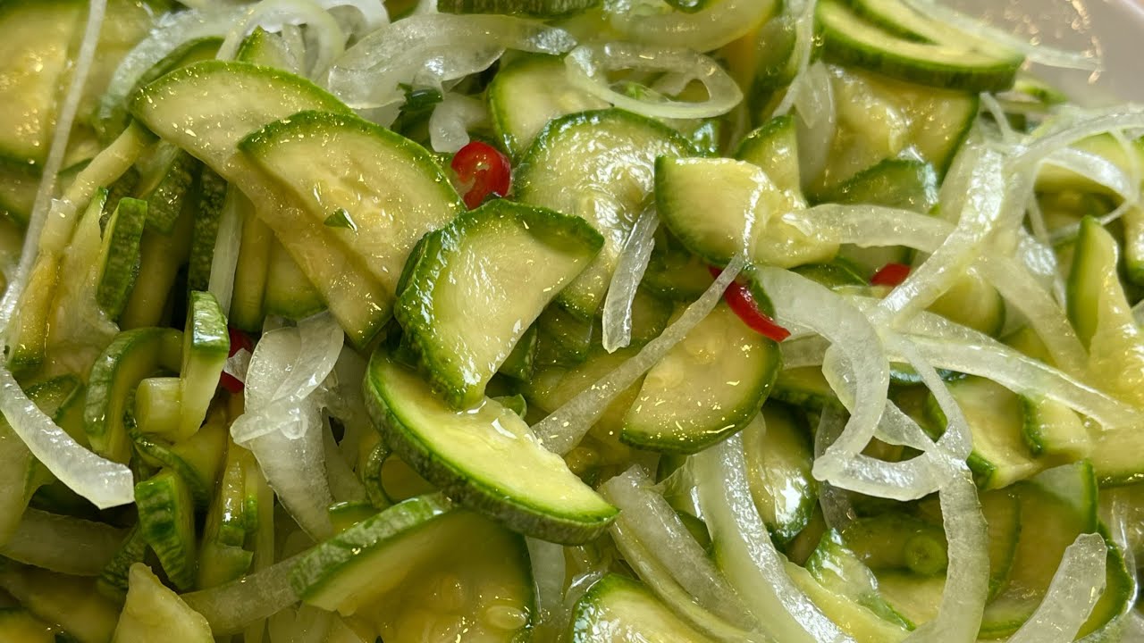 Salada de Abobrinha para Manter uma Dieta Saudável Receita Fácil, Rápida e Deliciosa!
