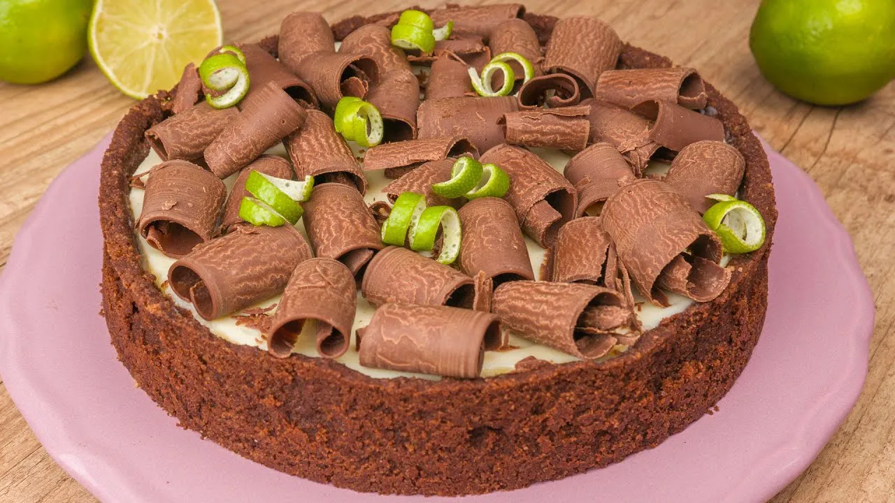 Aprenda a Fazer Torta Mousse de Chocolate com Limão