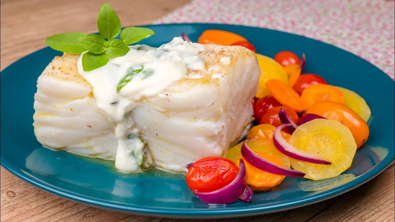 Bacalhau da Noruega com Molho Cremoso de Manjericão: Uma Explosão de Sabores