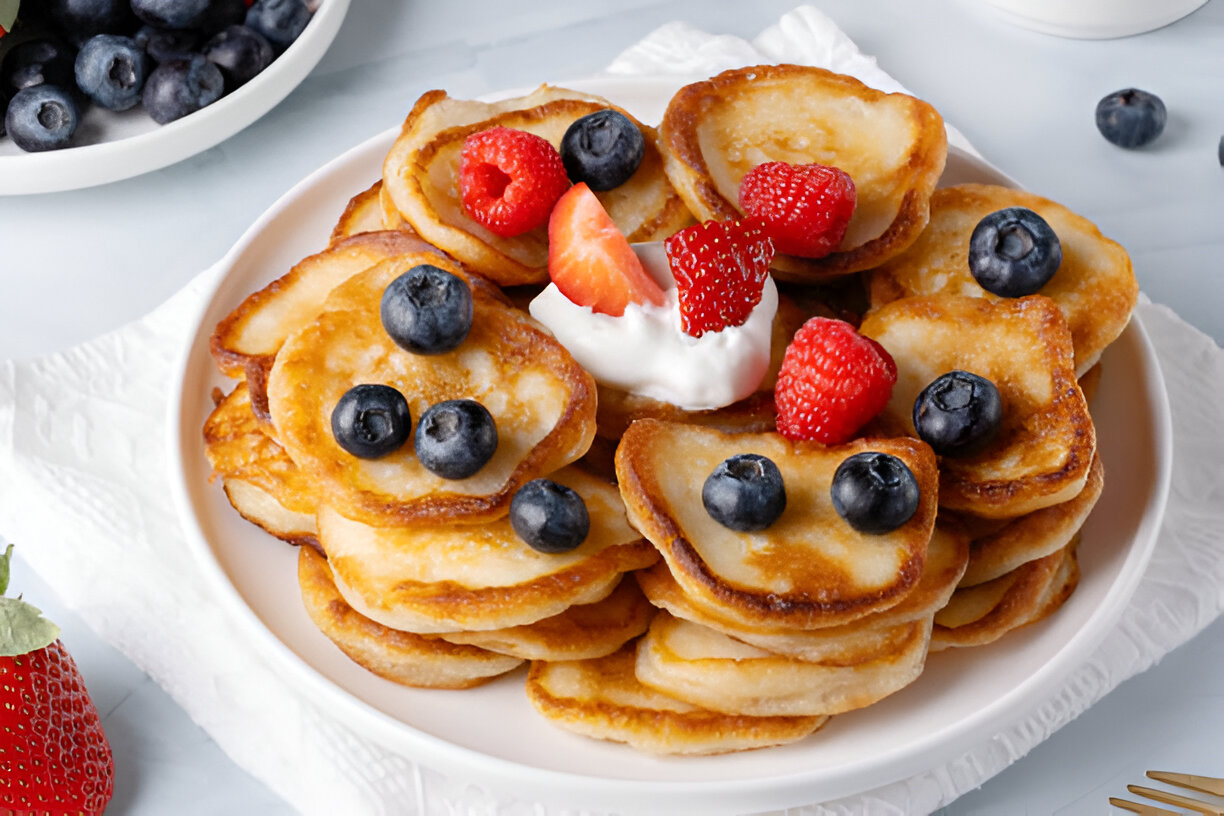 Mini Panquecas Recheadas com Banana: Um Café da Manhã Delicioso e Irresistível