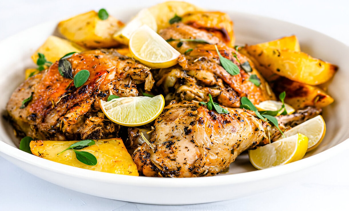 Frango com Batata ao Forno