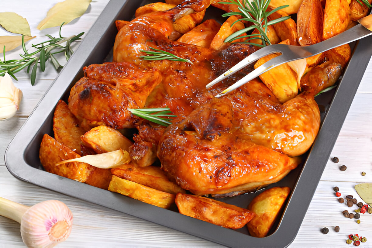 Receita de Frango com Batatas na Air Fryer: Crocante por Fora, Suculento por Dentro
