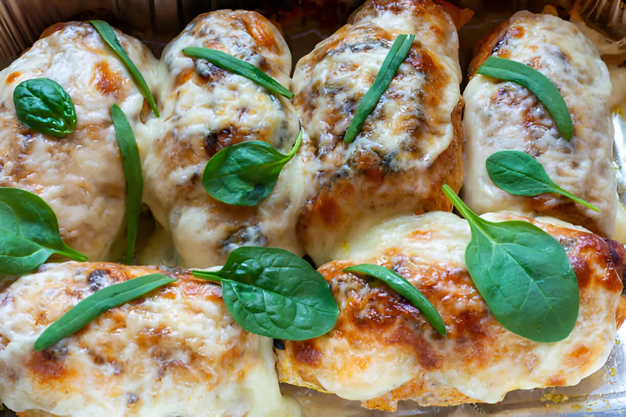 File de Frango Enrolado ao Forno